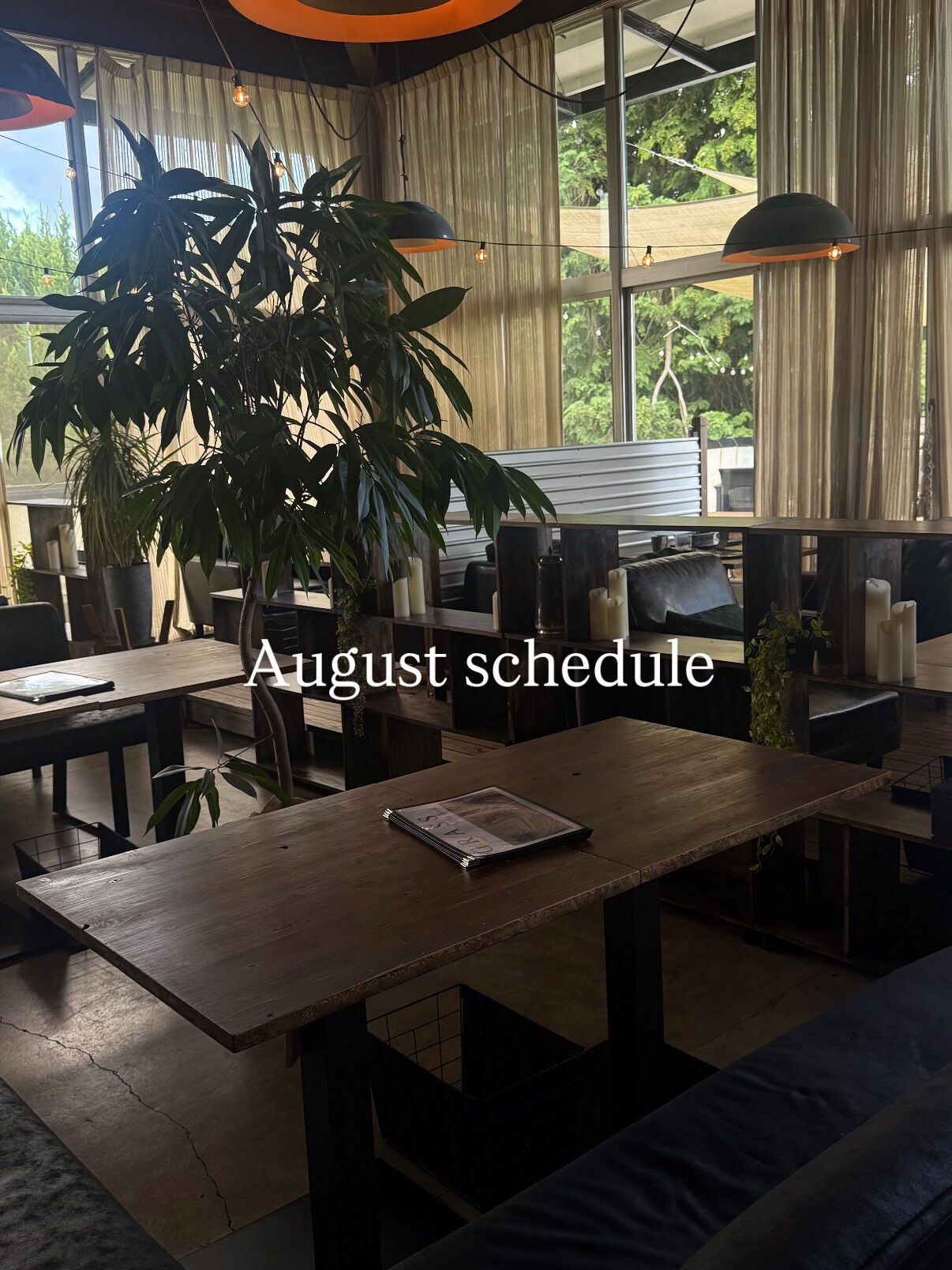8月 schedule 🗓